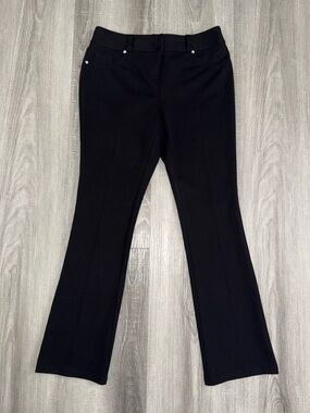 Style & Co. Black Studded Bootcut Dress Pants Stretch Petite 6P